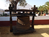 Prensa de madera de doble husillo. P. Lorenzo