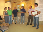 Acto de entrega del premio al Mol dels Torms.