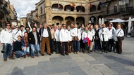 Congresistas durante la visita a Ciudad Rodrigo
